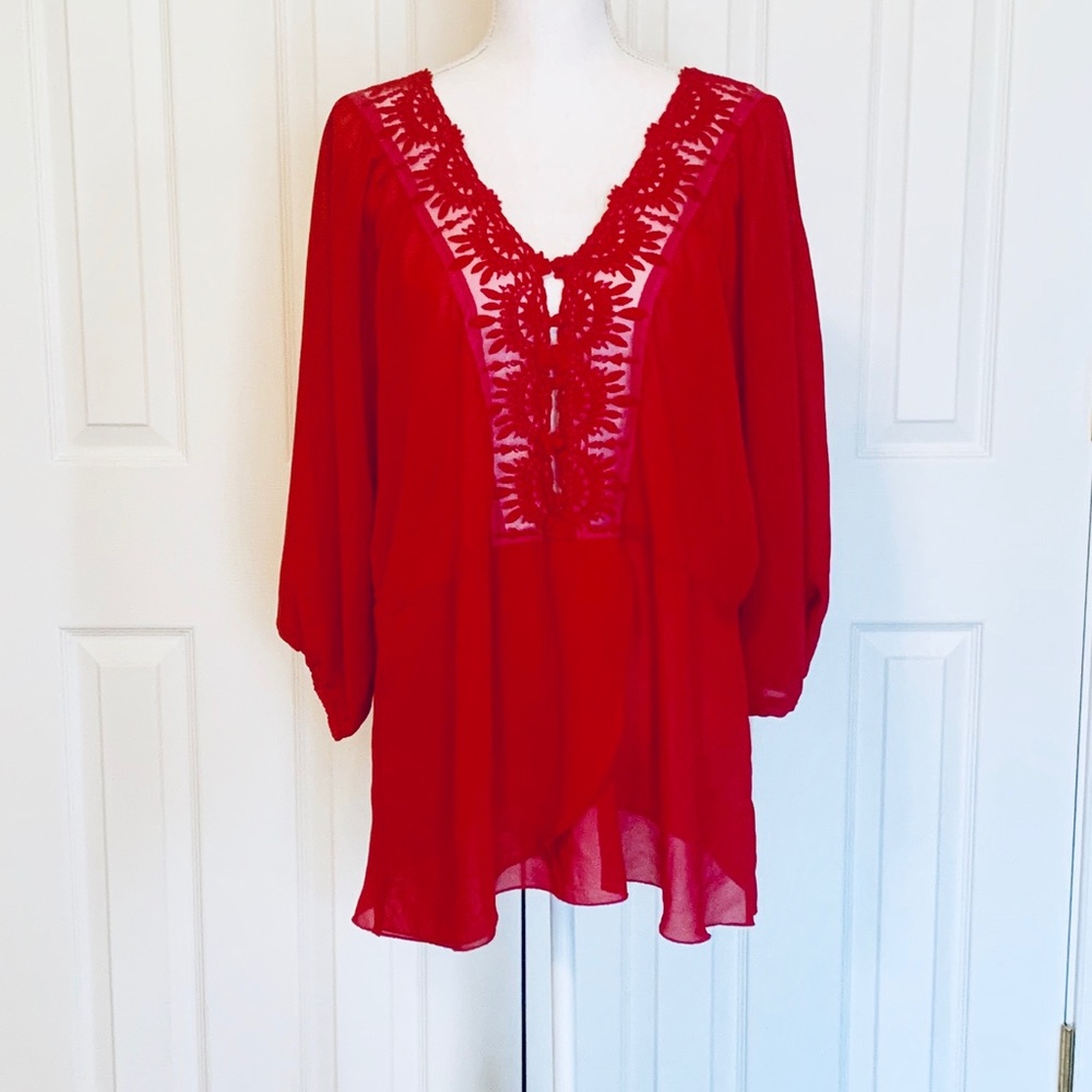 Pink Lace Blouse